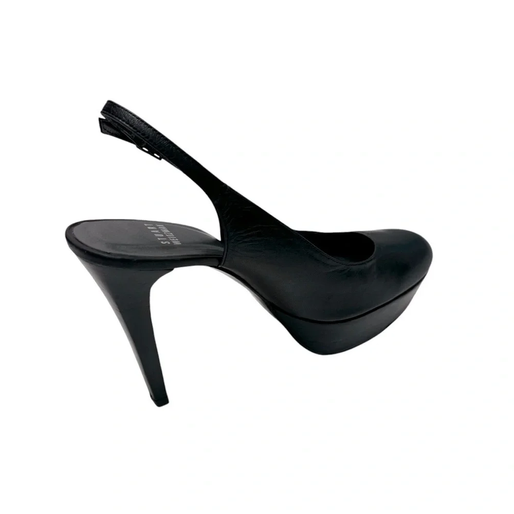 Stauart Weitzman Slingback Round Toe Pumps Sz‎ 8